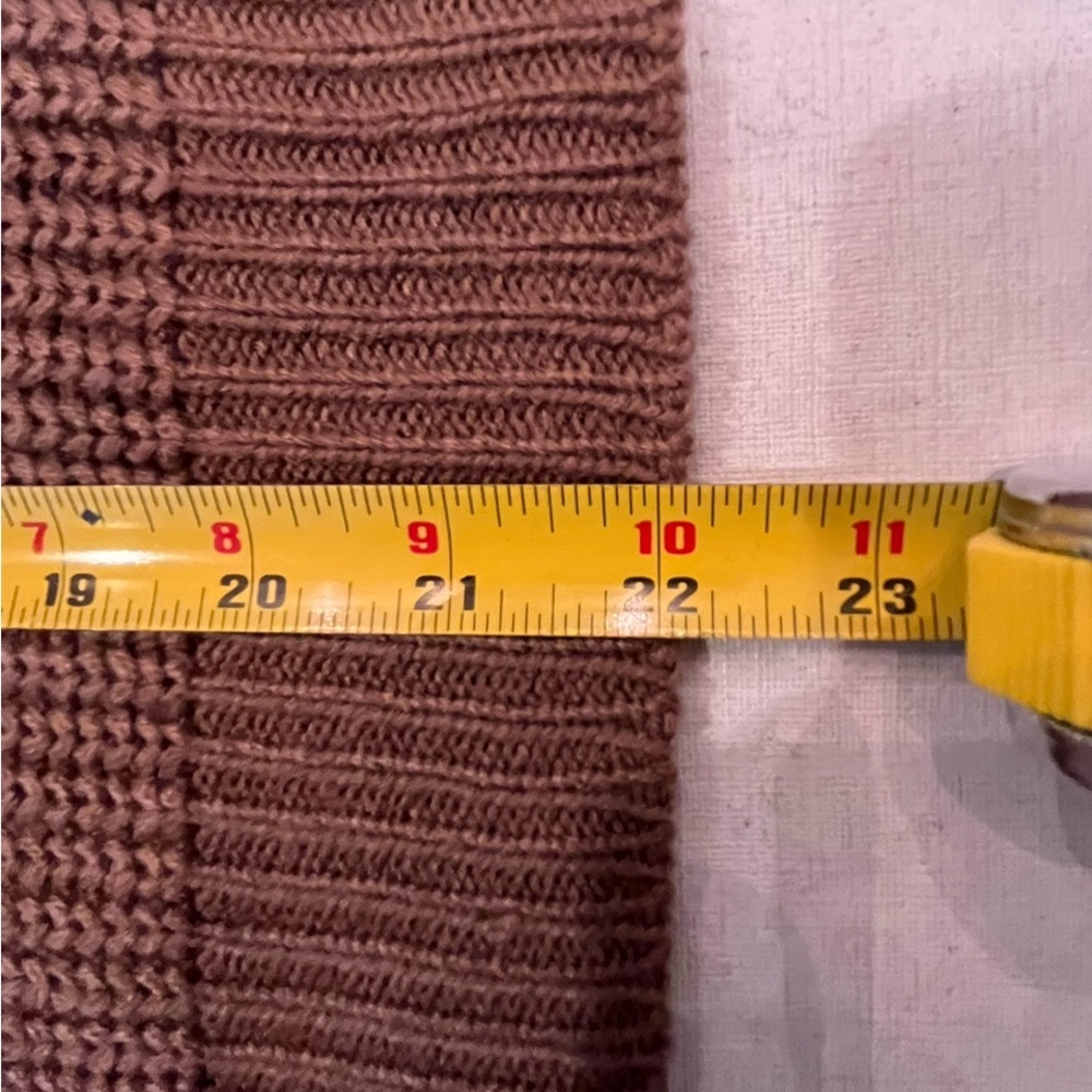 Say What? Brown V-Neck Sweater with Back Ring Detail. GUC! So cozy! - Picture 7 of 9